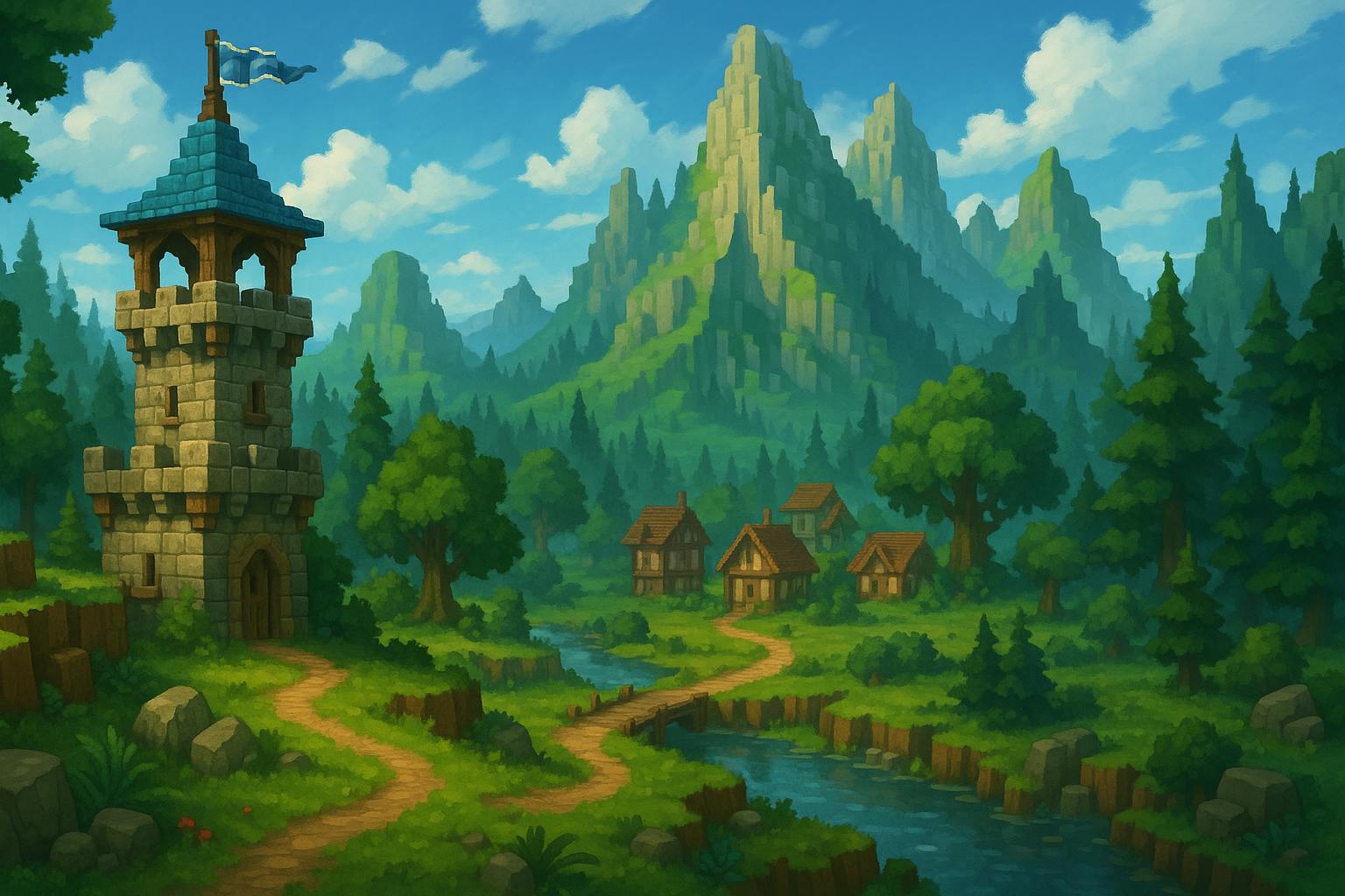 Hytale server hosting background artwork